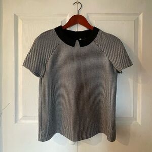Zara Trafaluc houndstooth blouse XS